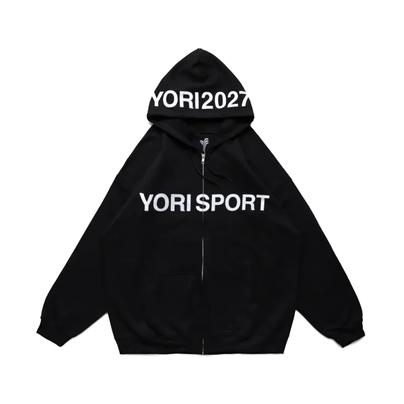 Yori Sport Zip hoodie (white logo)
